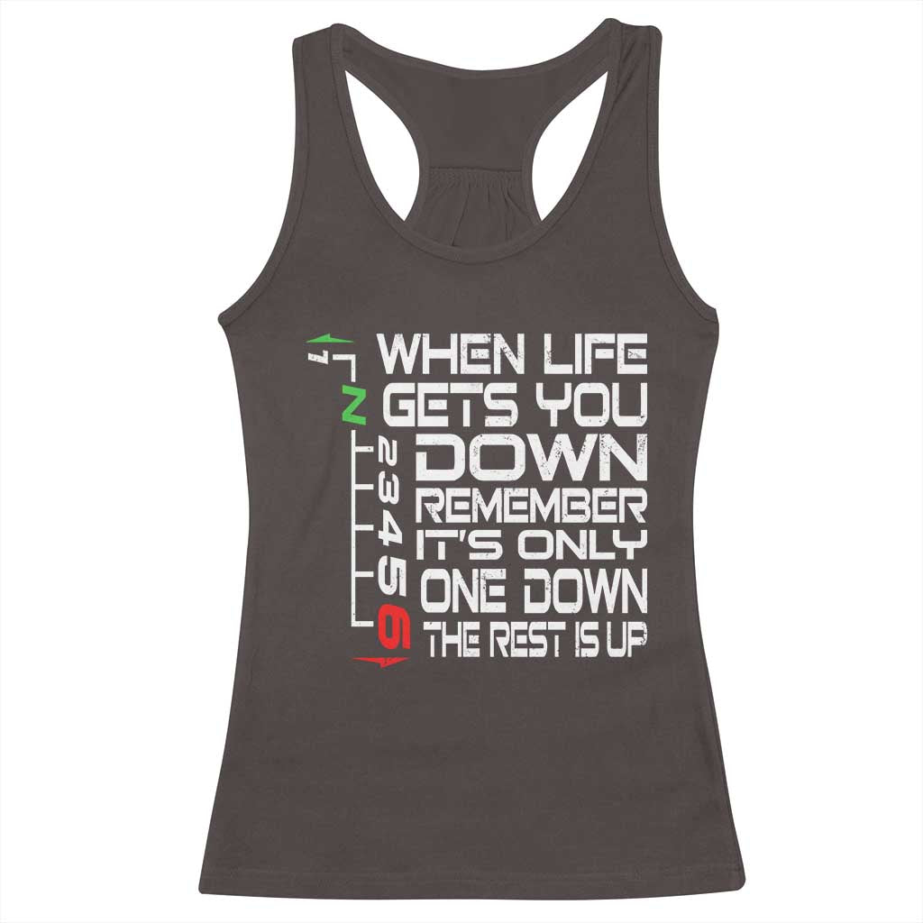 Motorcycle Lover Racerback Tank Top When Life Gets You Down