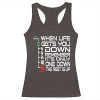 Motorcycle Lover Racerback Tank Top When Life Gets You Down