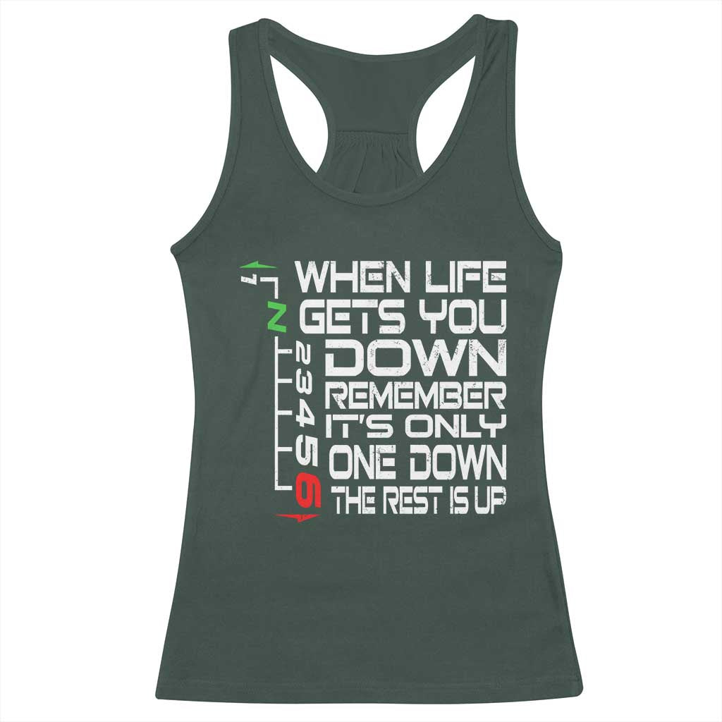 Motorcycle Lover Racerback Tank Top When Life Gets You Down