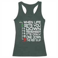 Motorcycle Lover Racerback Tank Top When Life Gets You Down