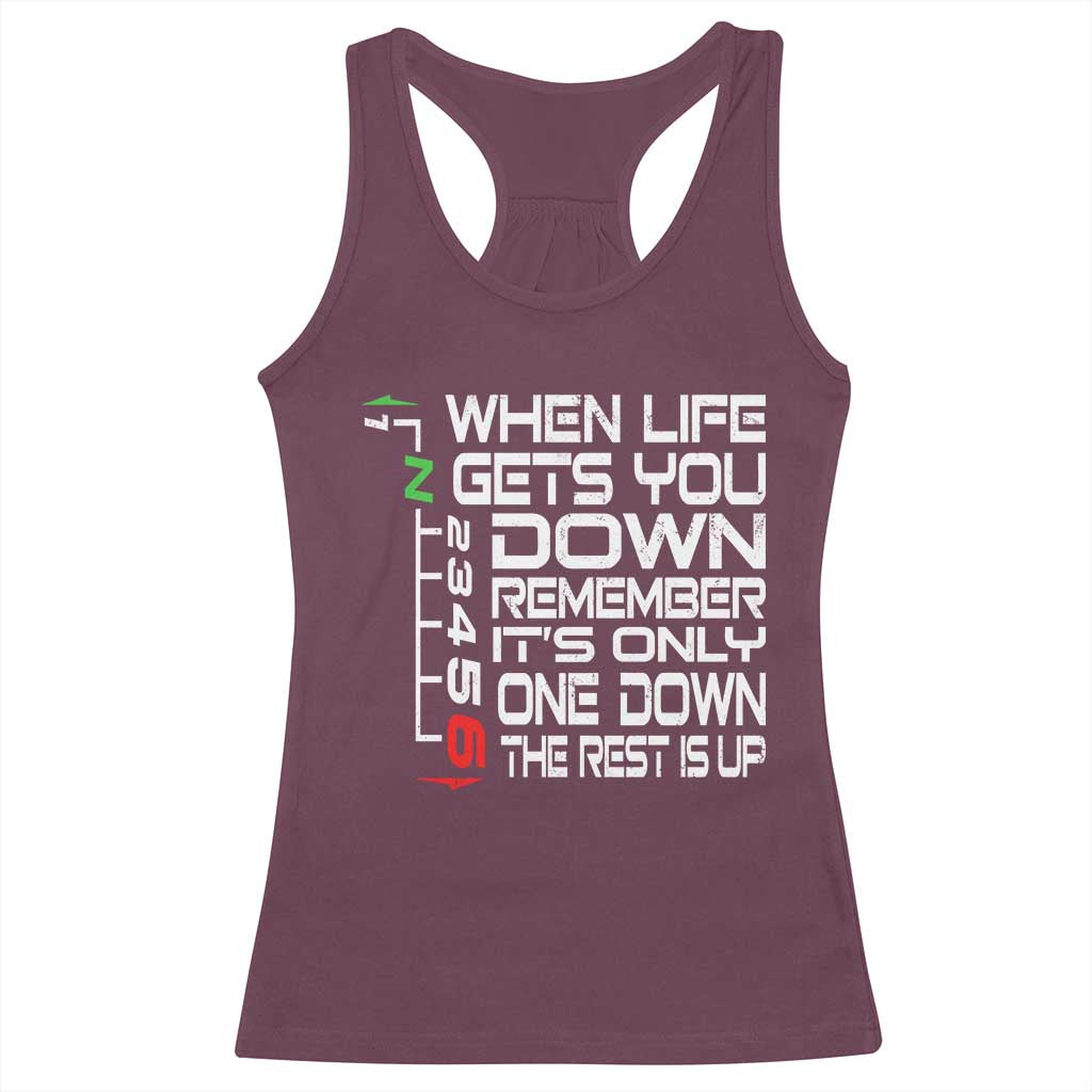 Motorcycle Lover Racerback Tank Top When Life Gets You Down
