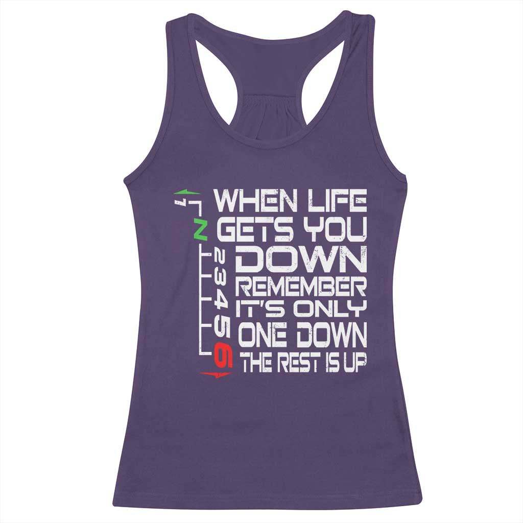 Motorcycle Lover Racerback Tank Top When Life Gets You Down
