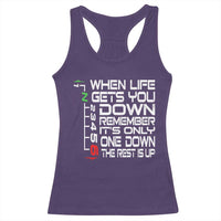 Motorcycle Lover Racerback Tank Top When Life Gets You Down