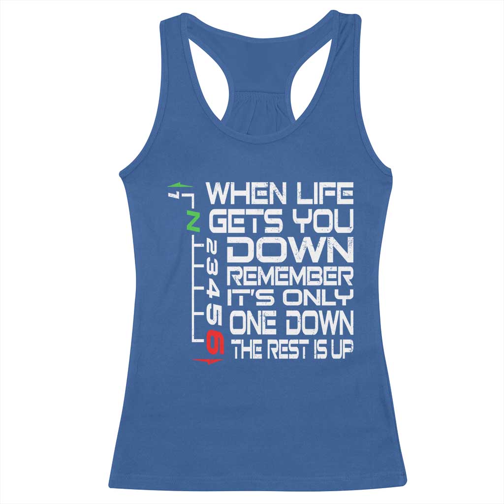 Motorcycle Lover Racerback Tank Top When Life Gets You Down