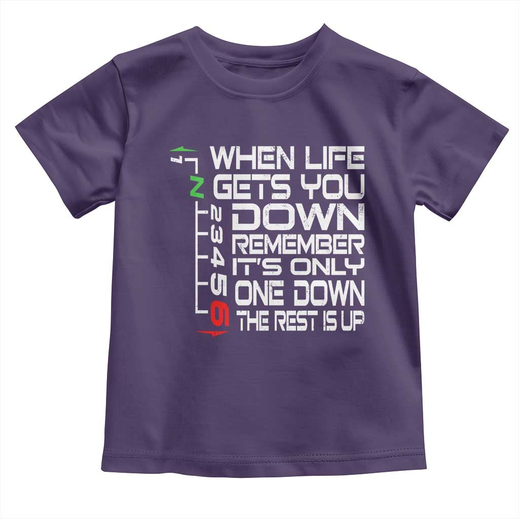 Motorcycle Lover Toddler T Shirt When Life Gets You Down