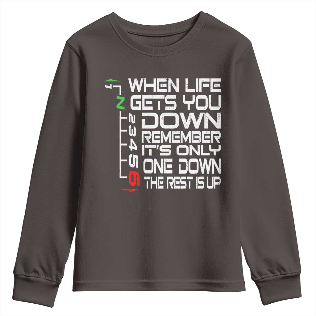 Motorcycle Lover Youth Sweatshirt When Life Gets You Down