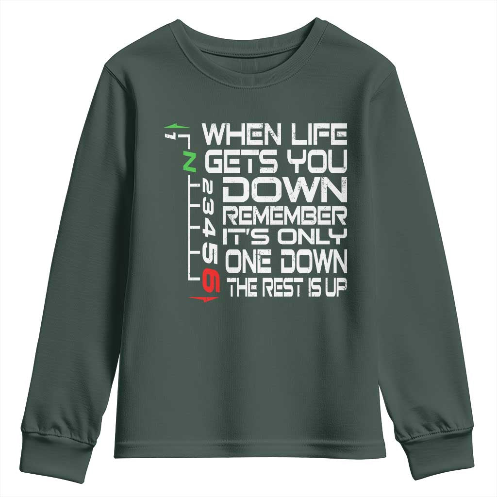 Motorcycle Lover Youth Sweatshirt When Life Gets You Down