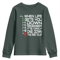 Motorcycle Lover Youth Sweatshirt When Life Gets You Down