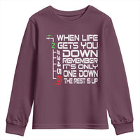 Motorcycle Lover Youth Sweatshirt When Life Gets You Down