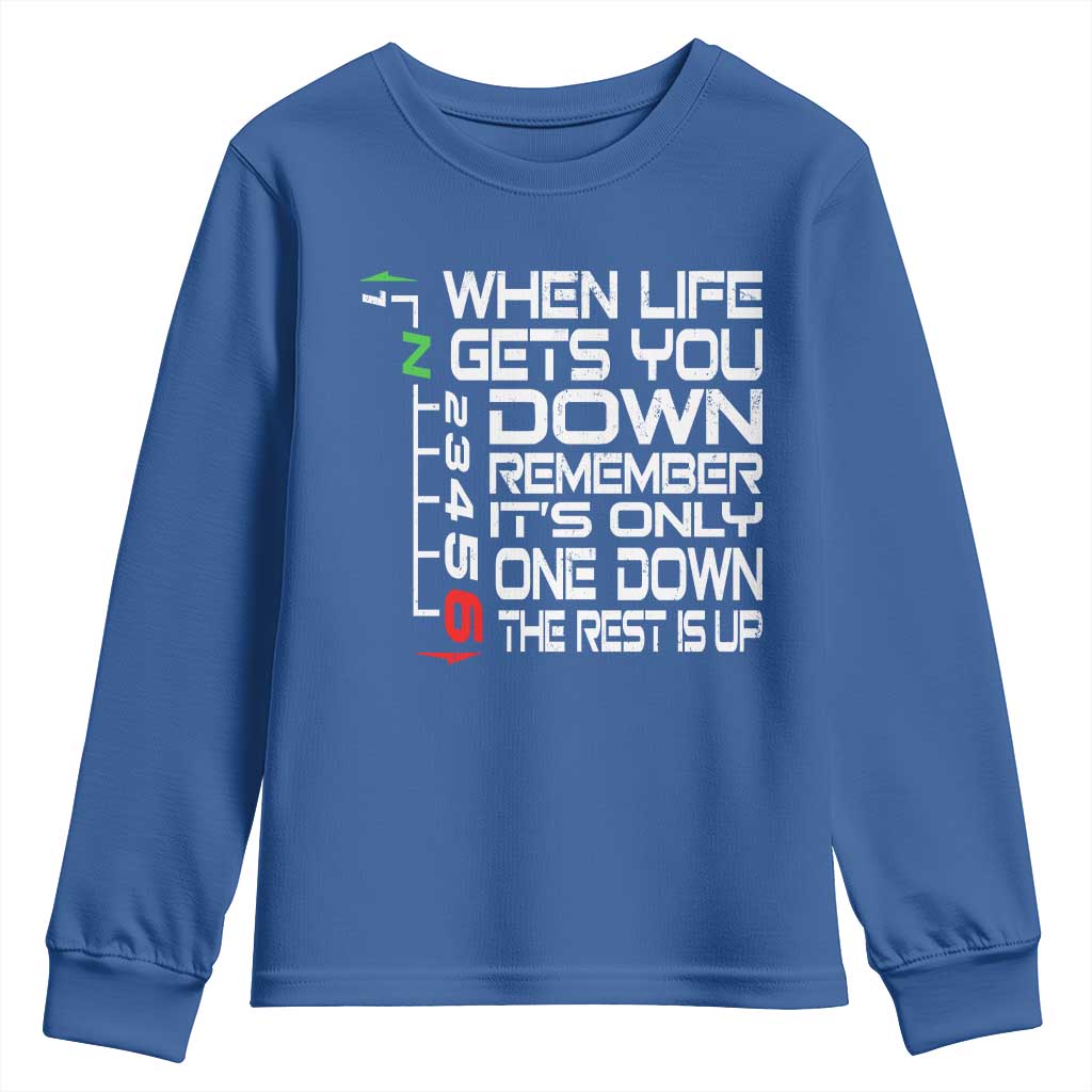 Motorcycle Lover Youth Sweatshirt When Life Gets You Down
