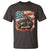 Motorcycle USA Flag Retro Biker T Shirt