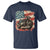 Motorcycle USA Flag Retro Biker T Shirt