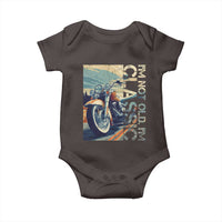Funny Biker Baby Onesie I'm Not Old I'm Classic Motorcycle Rider