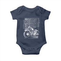Motorcycle Rider Baby Onesie Take It Out And Play With It