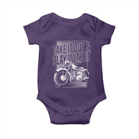 Motorcycle Rider Baby Onesie Take It Out And Play With It