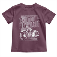 Motorcycle Rider Toddler T Shirt Take It Out And Play With It