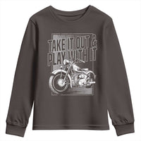 Motorcycle Rider Youth Sweatshirt Take It Out And Play With It