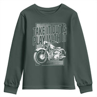 Motorcycle Rider Youth Sweatshirt Take It Out And Play With It