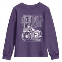 Motorcycle Rider Youth Sweatshirt Take It Out And Play With It