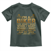Motorcycle Rider Toddler T Shirt I'm A Biker I Do What I Want