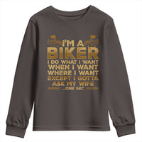 Motorcycle Rider Youth Sweatshirt I'm A Biker I Do What I Want