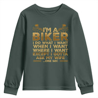 Motorcycle Rider Youth Sweatshirt I'm A Biker I Do What I Want