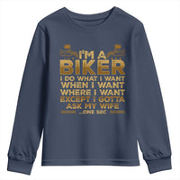 Motorcycle Rider Youth Sweatshirt I'm A Biker I Do What I Want