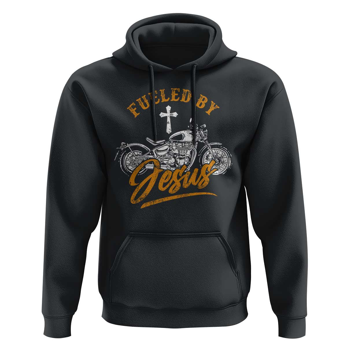 Motorcycle Rider Fueled By Jesus Hoodie