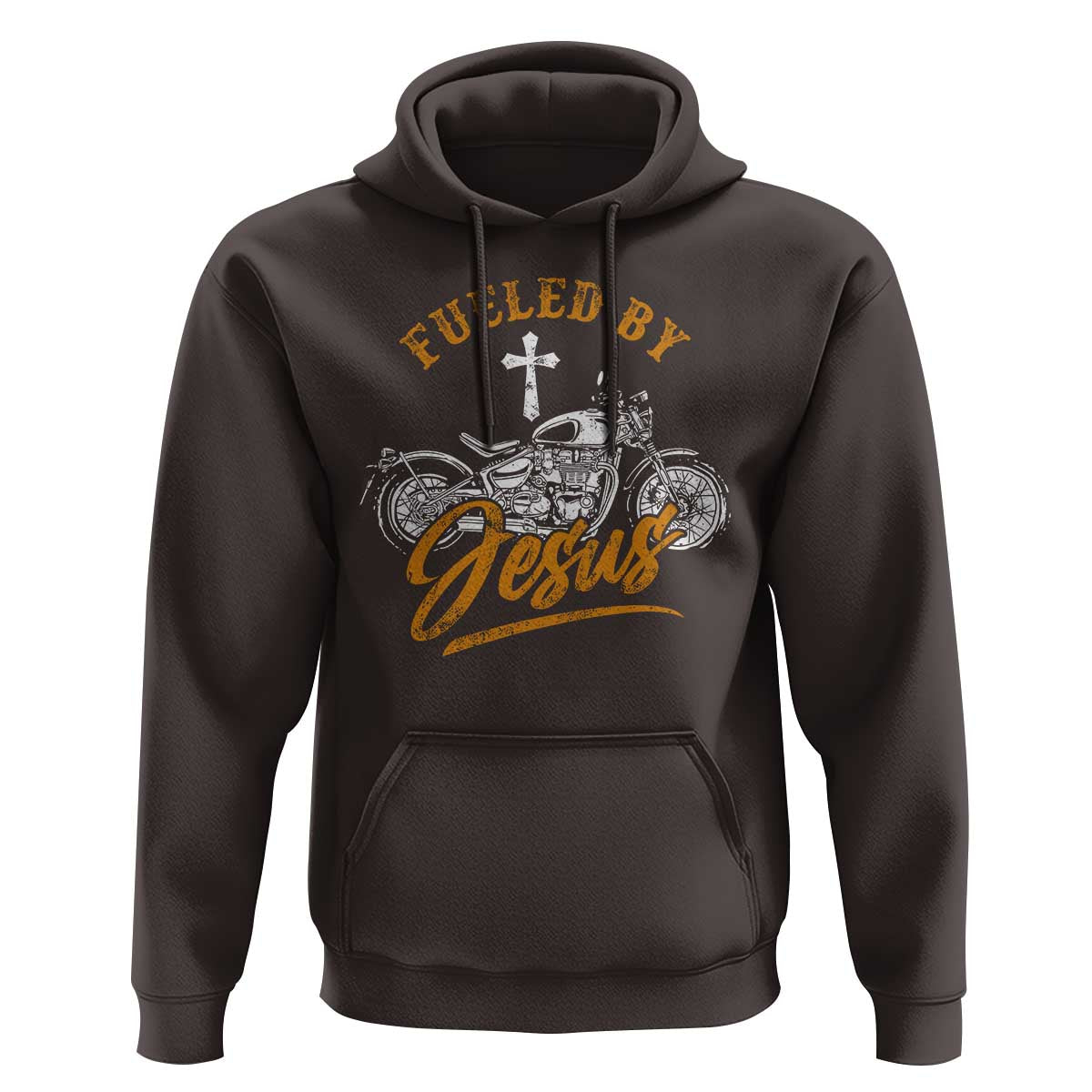 Motorcycle Rider Fueled By Jesus Hoodie