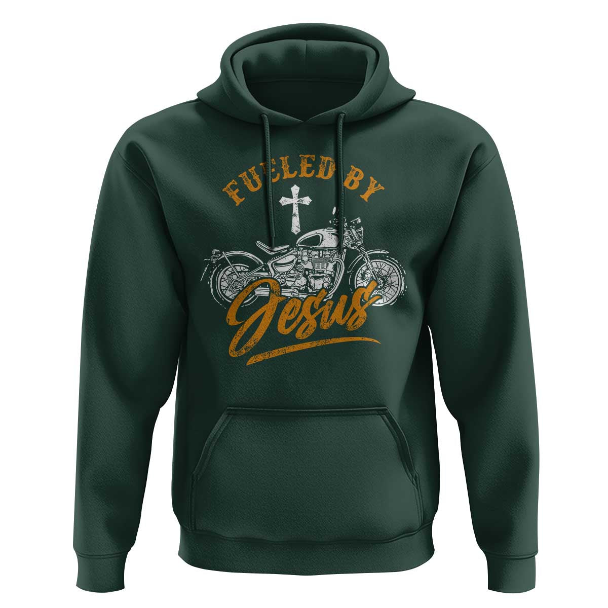 Motorcycle Rider Fueled By Jesus Hoodie