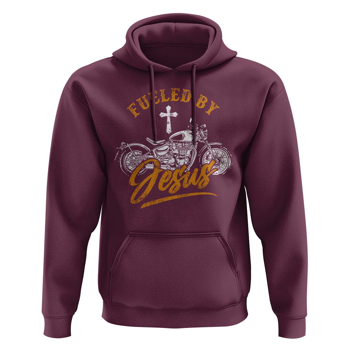 Motorcycle Rider Fueled By Jesus Hoodie
