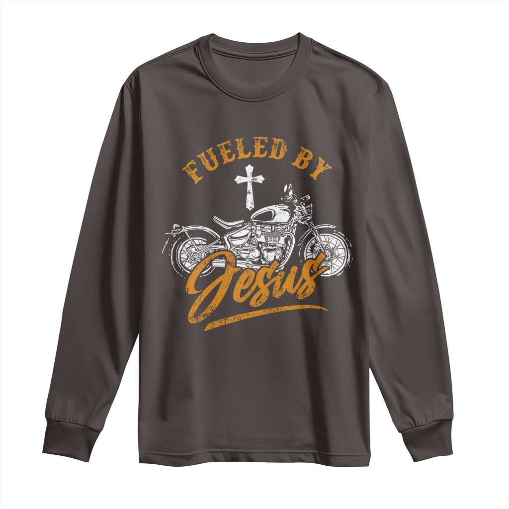 Motorcycle Rider Fueled By Jesus Long Sleeve Shirt