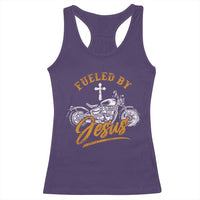 Motorcycle Rider Fueled By Jesus Racerback Tank Top