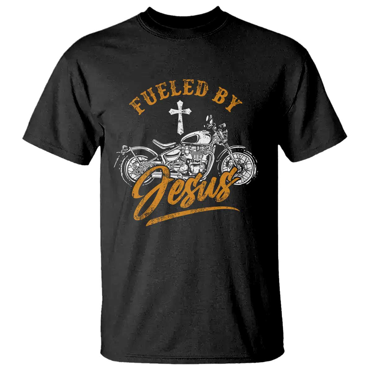Motorcycle Rider Fueled By Jesus T Shirt