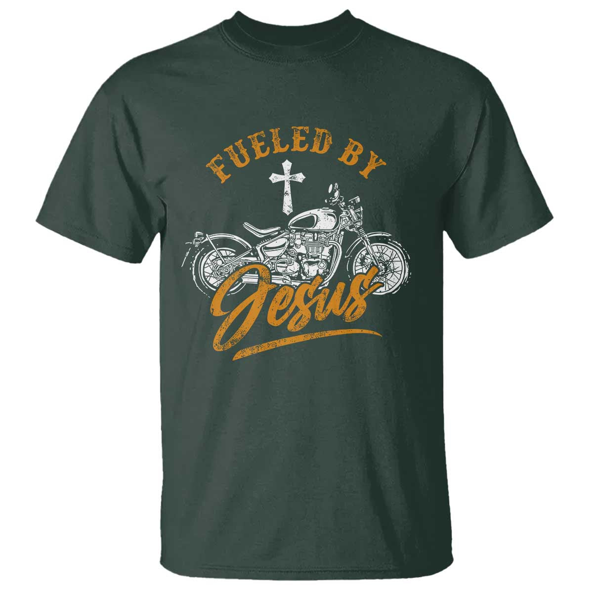 Motorcycle Rider Fueled By Jesus T Shirt