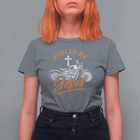 Motorcycle Rider Fueled By Jesus T Shirt For Women