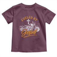 Motorcycle Rider Fueled By Jesus Toddler T Shirt