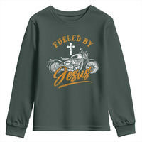 Motorcycle Rider Fueled By Jesus Youth Sweatshirt