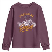 Motorcycle Rider Fueled By Jesus Youth Sweatshirt