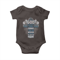 Christian Motorcycle Rider Baby Onesie God Grant Me The Serenity To Accept The Things I Cannot Change