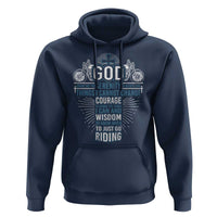 Christian Motorcycle Rider Hoodie God Grant Me The Serenity To Accept The Things I Cannot Change