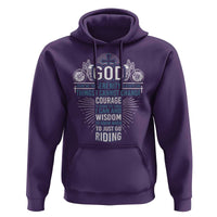 Christian Motorcycle Rider Hoodie God Grant Me The Serenity To Accept The Things I Cannot Change