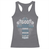 Christian Motorcycle Rider Racerback Tank Top God Grant Me The Serenity To Accept The Things I Cannot Change