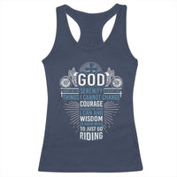 Christian Motorcycle Rider Racerback Tank Top God Grant Me The Serenity To Accept The Things I Cannot Change