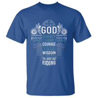 Christian Motorcycle Rider T Shirt God Grant Me The Serenity To Accept The Things I Cannot Change