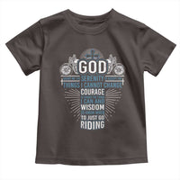 Christian Motorcycle Rider Toddler T Shirt God Grant Me The Serenity To Accept The Things I Cannot Change