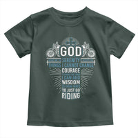 Christian Motorcycle Rider Toddler T Shirt God Grant Me The Serenity To Accept The Things I Cannot Change