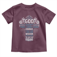 Christian Motorcycle Rider Toddler T Shirt God Grant Me The Serenity To Accept The Things I Cannot Change