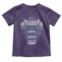 Christian Motorcycle Rider Toddler T Shirt God Grant Me The Serenity To Accept The Things I Cannot Change