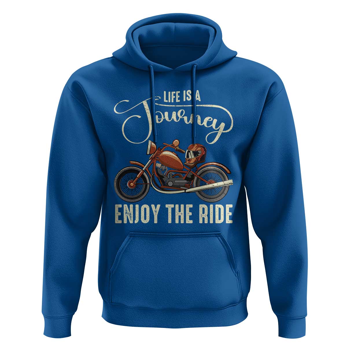 Motorcycle Rider Hoodie Lifes A Journey Enjoy The Ride Biker